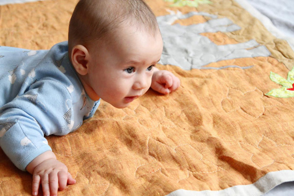 Baby on Quilt