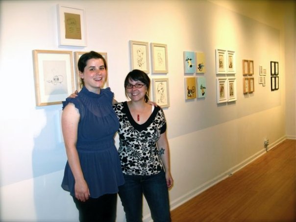 a very old photo of Erin + I in our gallery!