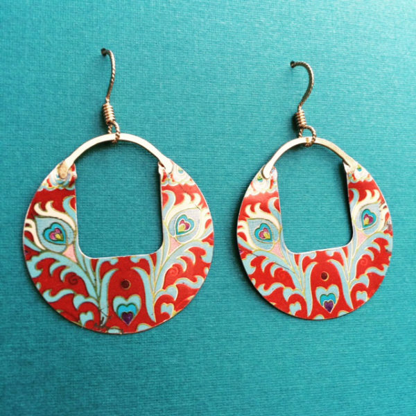 Abstract organic shapes, earring mould, polymer clay cutters, polymer clay  earring cutter No.17